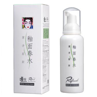 洗臉、卸妝只要3分鐘就完成 溫和溶解髒污彩妝、一個步驟就乾淨  ☆釉面春水-潔淨慕斯☆　蓮芳漢方化妝品 - 20100222151801_823841455.jpg(圖)