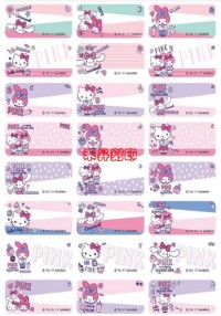 KT pink (414) 防水抗刮撕不破 正版授權姓名貼 144張/150元_圖片(3)