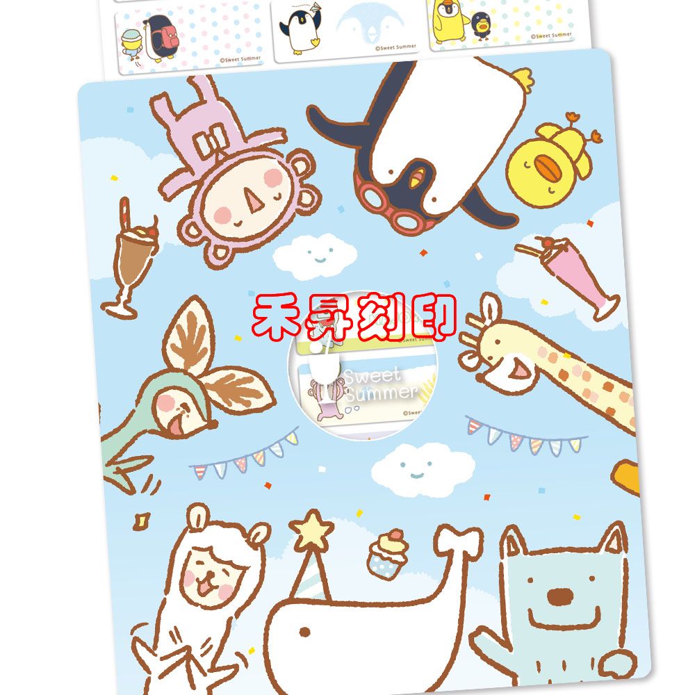 夏日甜心 （157）翻糖星球【客製化 版權貼紙】正版授權 2.2*0.9公分、附贈收納夾、300張/份、特價：110元 - 20180912085757-714179658.jpg(圖)