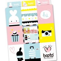 【尺寸：2209 有現貨】 BOOTO 啵兔 姓名貼 上學必備品 防水貼紙 送那夾 每份：120元_圖片(1)