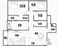 ＊～桃園區　保羅街~~後站陽明公園四房車華廈==７２坪、百萬裝潢、近桃園火車站～＊_圖片(4)