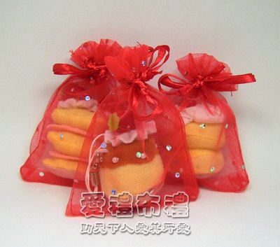 婚禮小物.大紅色鑽點紗袋7x9cm @1包20個@1個1.8元 - 20100705091022_292981265.jpg(圖)