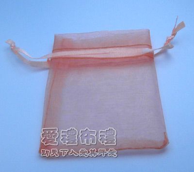 紗袋店,粉橘色雪紗袋6x9cm @1包20個@1個1.3元  - 20100717190914_365894796.jpg(圖)