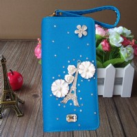 新款時尚鑽石女士錢包廠家批發_圖片(2)