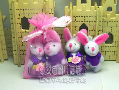 婚禮小物,3.5公分情侶紗裙兔紫色(1對)17元 - 20100726115441_117268843.jpg(圖)