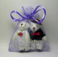 婚禮小物,淡紫色鑽點紗袋10x12cm @1包20個@1個2.3元_圖片(1)