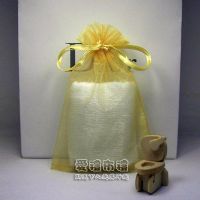 紗袋店，淡金色雪紗袋10x15cm @1包20個@1個2.2元_圖片(1)