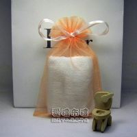 婚禮小物,粉橘色雪紗袋10x15cm @1包20個@1個2.2元_圖片(1)