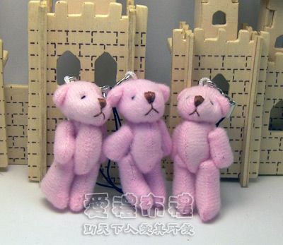 婚禮小物,5公分單色裸熊(粉色)1支9元 - 20100904120019_573720578.jpg(圖)
