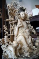 【待售】象牙雕觀音像 / 收藏珍品古董 / 宗教藝品 / 含證明書、象牙資料登記卡_圖片(2)