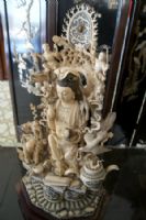 【待售】象牙雕觀音像 / 收藏珍品古董 / 宗教藝品 / 含證明書、象牙資料登記卡_圖片(3)