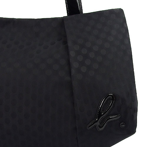 小五流行時尚館/《agnes b》 皮標LOGO點點肩背包(大)/0926-975-147王先生(小五)/日本原裝進口/小b專櫃包 - 20101208120437_782179031.jpg(圖)