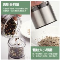 尋寶新天地*E3手動胡椒研磨器罐_2入居家廚房用品調味料理點心.民宿餐廳飯店美食佳餚.黑胡椒或玫瑰鹽海鹽辛香料.可調整顆粒大小_圖片(2)