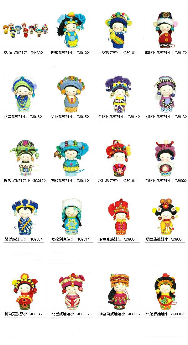 最夯的公仔，中國56個民族娃娃公仔一起來報到，全套發燒熱賣中～ - 20110523202446_154957766.jpg(圖)