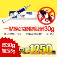 不沾手!無異味!除蟑藥劑一點絕2％凝膠餌劑 30g 送 5g現省三百元_圖片(1)