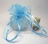 台北市-婚禮小物，水藍色鑽點圓形紗袋 @26cm @1包20個 @1個2.7元_圖