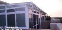 棋凱鋼鋁設計--玻璃屋、採光罩、穿梭管、鋁格柵、防盜門窗、鍛造大門、店面門_圖片(4)