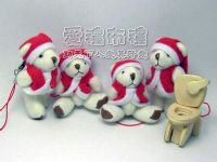 【喜購網婚禮小物】5公分聖誕節小熊1支10元起_圖片(1)