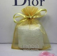 婚禮小物---淡金色雪紗袋8x10cm~1個1.5元起_圖片(1)