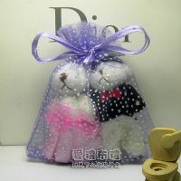 婚禮小物---淡紫色雪點紗袋10x12cm~1個2.1元起_圖片(1)