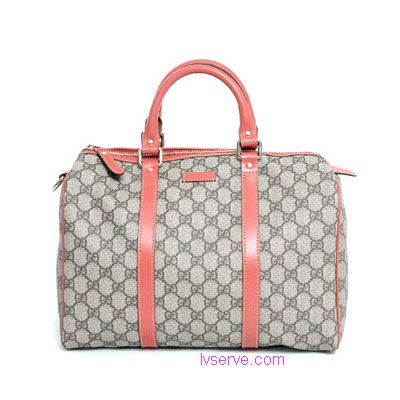 GUCCI 2011早春JOY-海星橘色皮滾邊經典防水波士頓包(中)  - 20130227142245_903370275.jpg(圖)