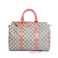 GUCCI 2011早春JOY-海星橘色皮滾邊經典防水波士頓包(中) _圖片(1)
