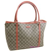 GUCCI 2011春夏JOY-海星橘滾邊經典防水布料托特購物包_圖片(1)