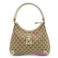 GUCCI 牛奶色三環肩背仕女包_圖片(1)