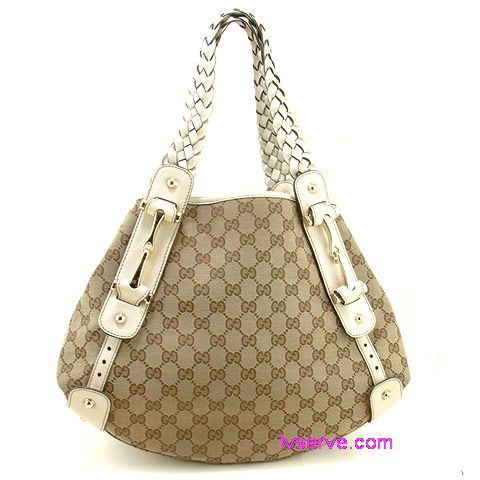 GUCCI 象牙白編織提帶佛羅倫斯托特包 - 20130227175549_916115458.jpg(圖)