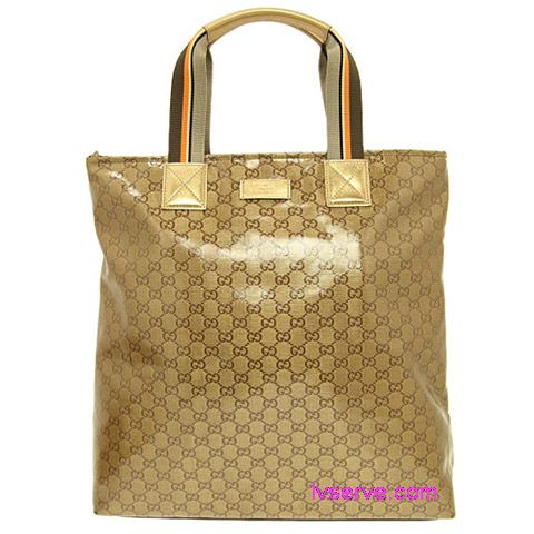 GUCCI 09春夏亮金水晶藍棕色雙G拉鍊琴譜包  - 20130227191306_920830269.jpg(圖)