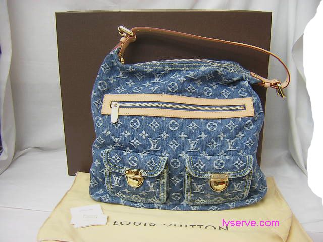 Louis Vuitton 手提包LV的單肩包BAGGY的牛仔女士手提單肩包M95048 藍色 - 20130228134535_988002091.jpg(圖)