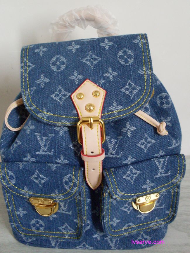 Louis Vuitton 女包牛仔布系列雙肩背包M95056 - 20130228140037_988408726.jpg(圖)