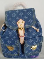 Louis Vuitton 女包牛仔布系列雙肩背包M95056_圖片(1)