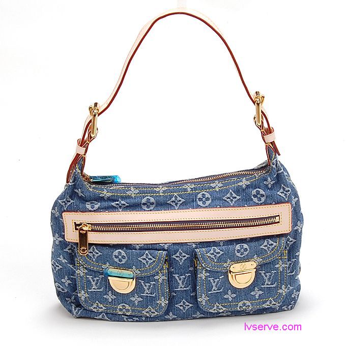 Louis Vuitton 女包單肩包LV的包牛仔布單肩女包M95049 - 20130228140247_988552839.jpg(圖)