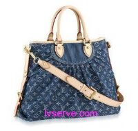 LV M95350 牛仔丹寧兩用斜背包(大)_圖片(1)