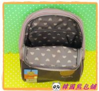 ☃ 韓 國 熊 包 舖 ☃【FramiBaby】正韓winghouse可愛大頭熊配色造型皮革雙肩後背包_圖片(4)