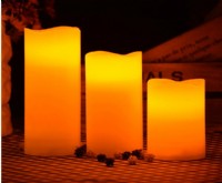 LED圓柱蠟燭，尺寸蠟燭，電子蠟燭，婚宴布置，節日裝飾，生日禮物_圖片(3)