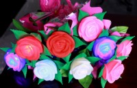 LED仿真玫瑰花，單支LED玫瑰花，情人節禮物，LED玫瑰花，情侶玫瑰，仿真玫瑰_圖片(1)
