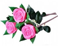 LED仿真玫瑰花，單支LED玫瑰花，情人節禮物，LED玫瑰花，情侶玫瑰，仿真玫瑰_圖片(2)
