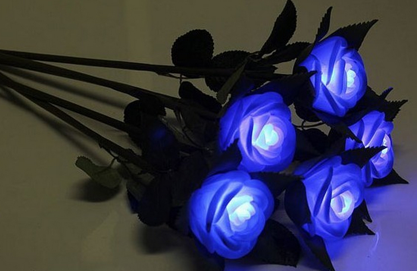LED仿真玫瑰花，單支LED玫瑰花，情人節禮物，LED玫瑰花，情侶玫瑰，仿真玫瑰 - 20140228135817-52246446.jpg(圖)