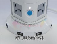 【昕之電】收納小物~省空間~多用途~立式電源插座~塔式電源插座USB HUB 三層十二個插座 插座轉換器 延長線 電源插座 _圖片(3)