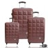 桃園縣市-Justbeetle愛上巧克力系列ABS輕硬殼行李箱/旅行箱/拉桿箱/登機箱三件組_圖