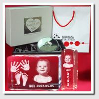 寶寶滿月禮盒，慶祝寶寶彌月的水晶禮盒組，個性化製作!送給寶寶初生的禮物!_圖片(2)