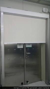 南科-科技廠無塵室-電梯前遮煙捲簾-氣密隔煙幕安裝_圖片(2)