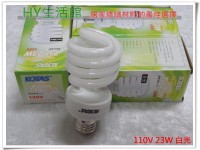 《超低價的螺旋燈泡一顆只需$47》KOTAS螺旋省電燈泡23W E27頭省電燈泡 麗晶燈泡《110V 白光 黃光》_圖片(1)