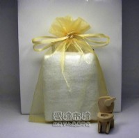 【愛禮布禮】 婚禮小物: 淡金色雪紗袋12x17cm,1個2.6元,10個26元,訂購單位1為10個_圖片(1)