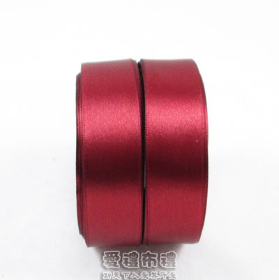 【愛禮布禮】 婚禮小物: 酒紅色,3分素面單面緞帶,1捲25碼/11元 - 20140802113615-950889890.jpg(圖)