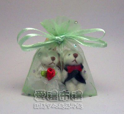 【愛禮布禮】 婚禮小物: 粉綠色鑽點紗袋6x8cm,1個1.4元,10個14元 - 20140807123502-386303177.jpg(圖)