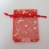 台北市-【愛禮布禮】 婚禮小物: 大紅色星月燙金雪紗袋9x12cm,1個1.7元,10個17元,訂購單位1為10個_圖