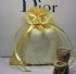 台北市-【愛禮布禮】 婚禮小物: 淡金色緞帶花雪紗袋10x12cm,1個3.2元,10個32元,訂購單位1為10個_圖